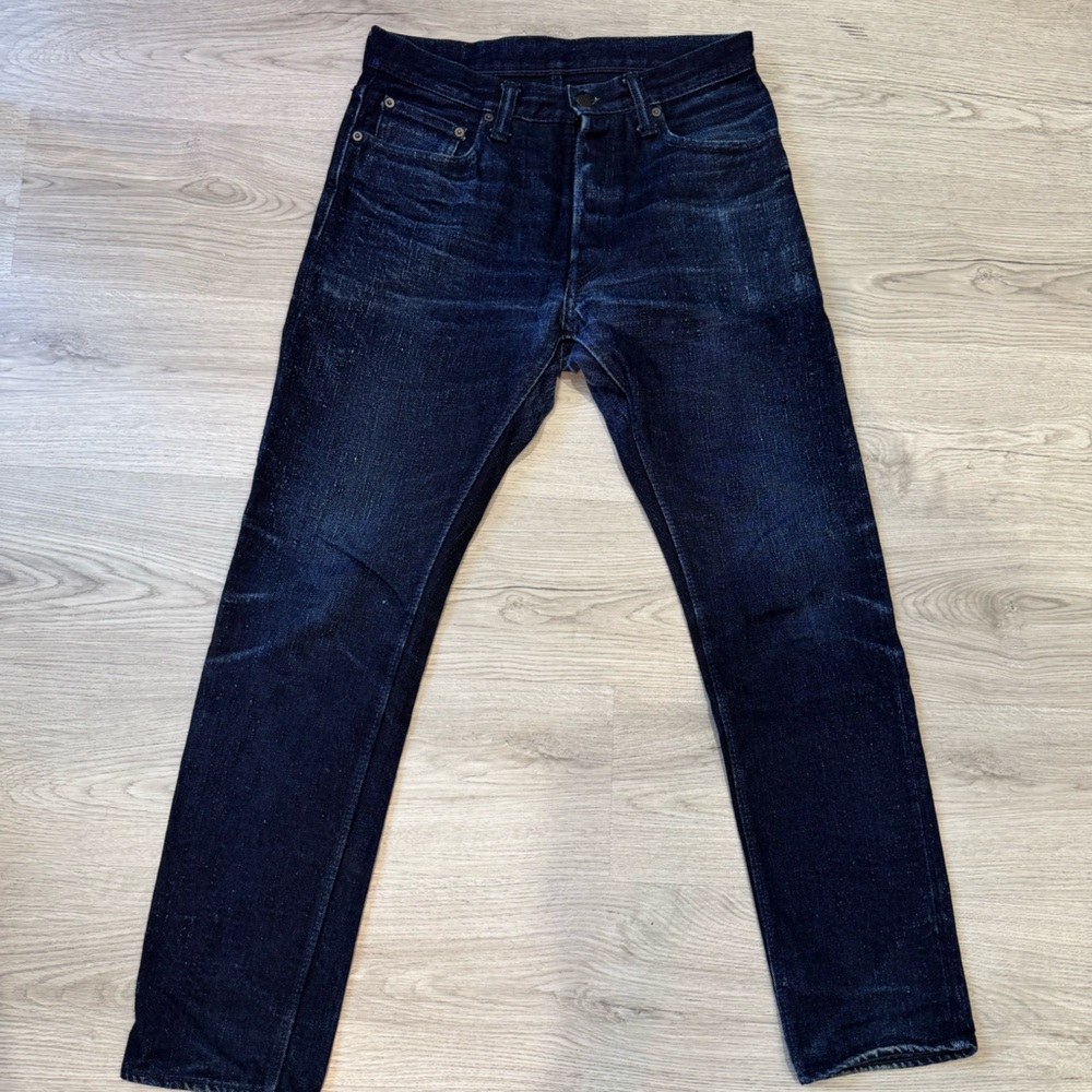 Pure Blue X Blue in Green Japanese Selvage Denim
